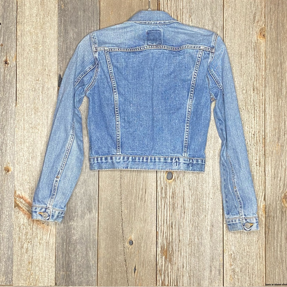 Women’s Red Engine Jean Jacket - Picture 2 of 3